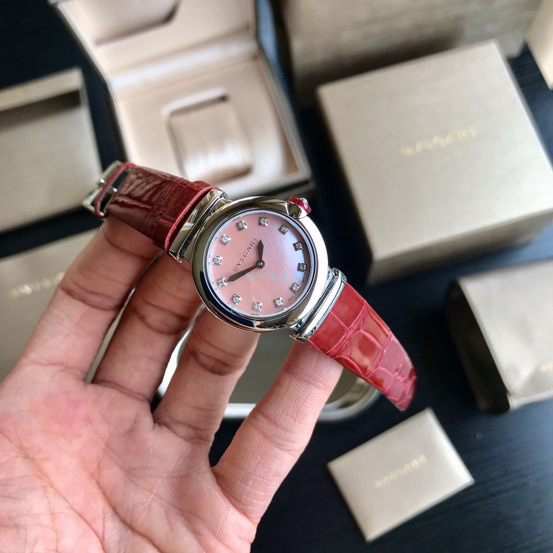 渠道原单真钻女表 BVLGARI LVCEA系列102608 LU28C2SL/12 wrist watches  / BG037