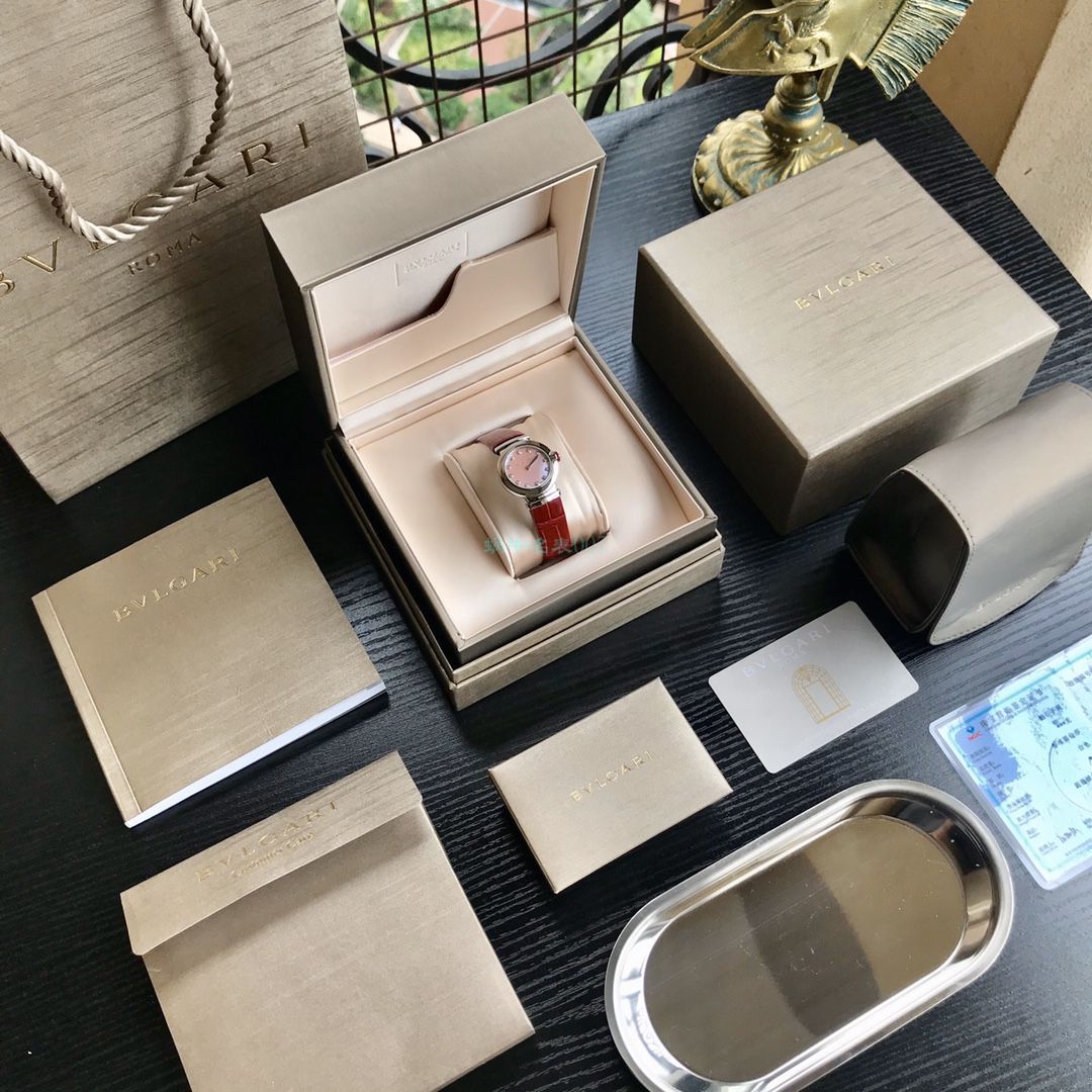 渠道原单真钻女表 BVLGARI LVCEA系列102608 LU28C2SL/12 wrist watches  / BG037