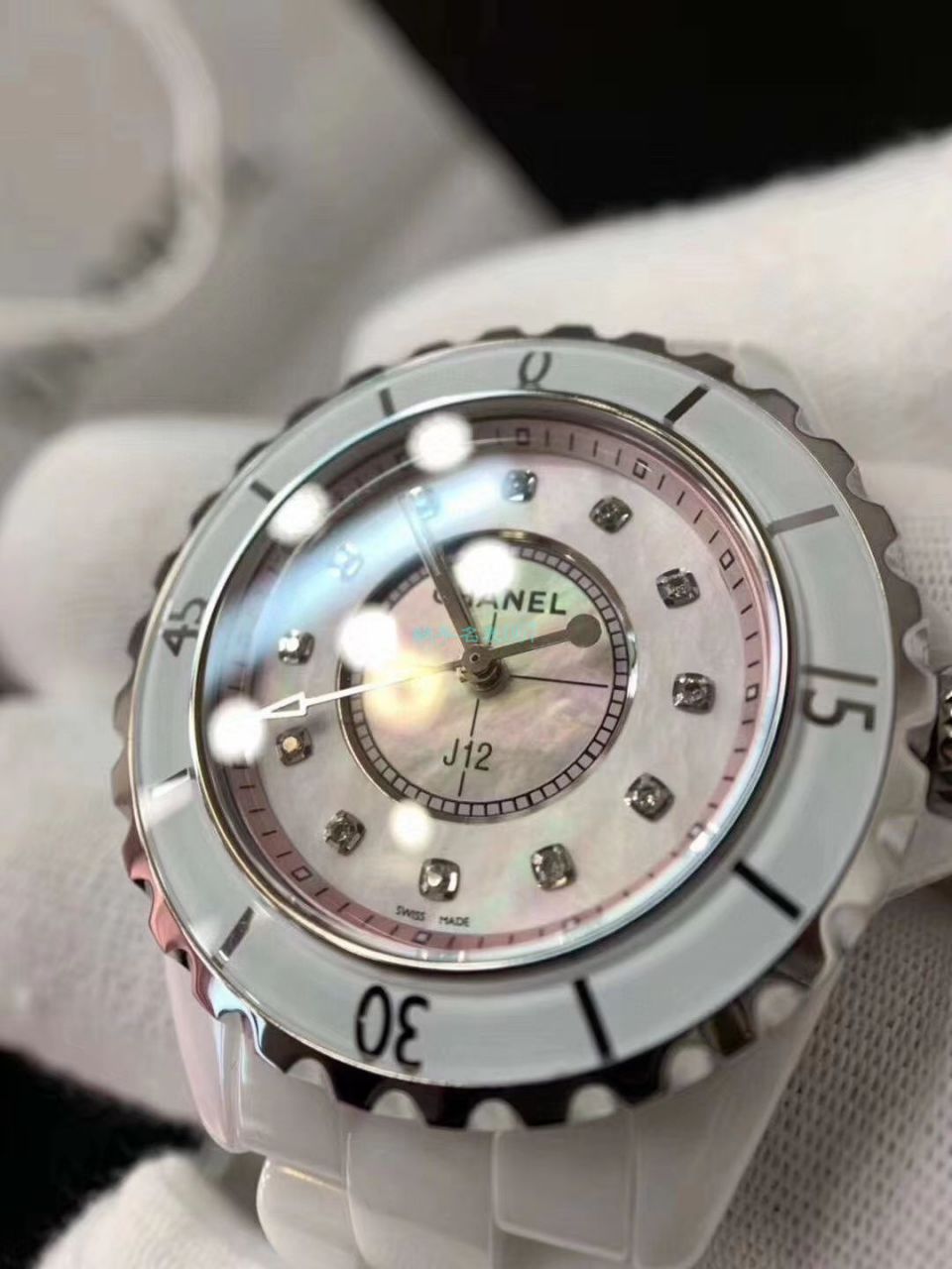 独家原单专柜一致香奈儿经典J12系列女士 wrist watches H5704，H5513钻石款 / X056