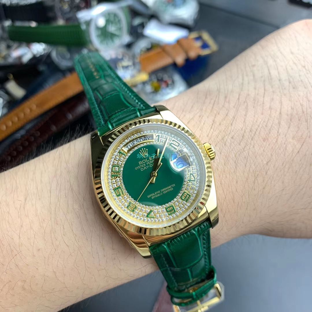  Rolex  Day-Date 型系列118138绿盘 wrist watches  / R609