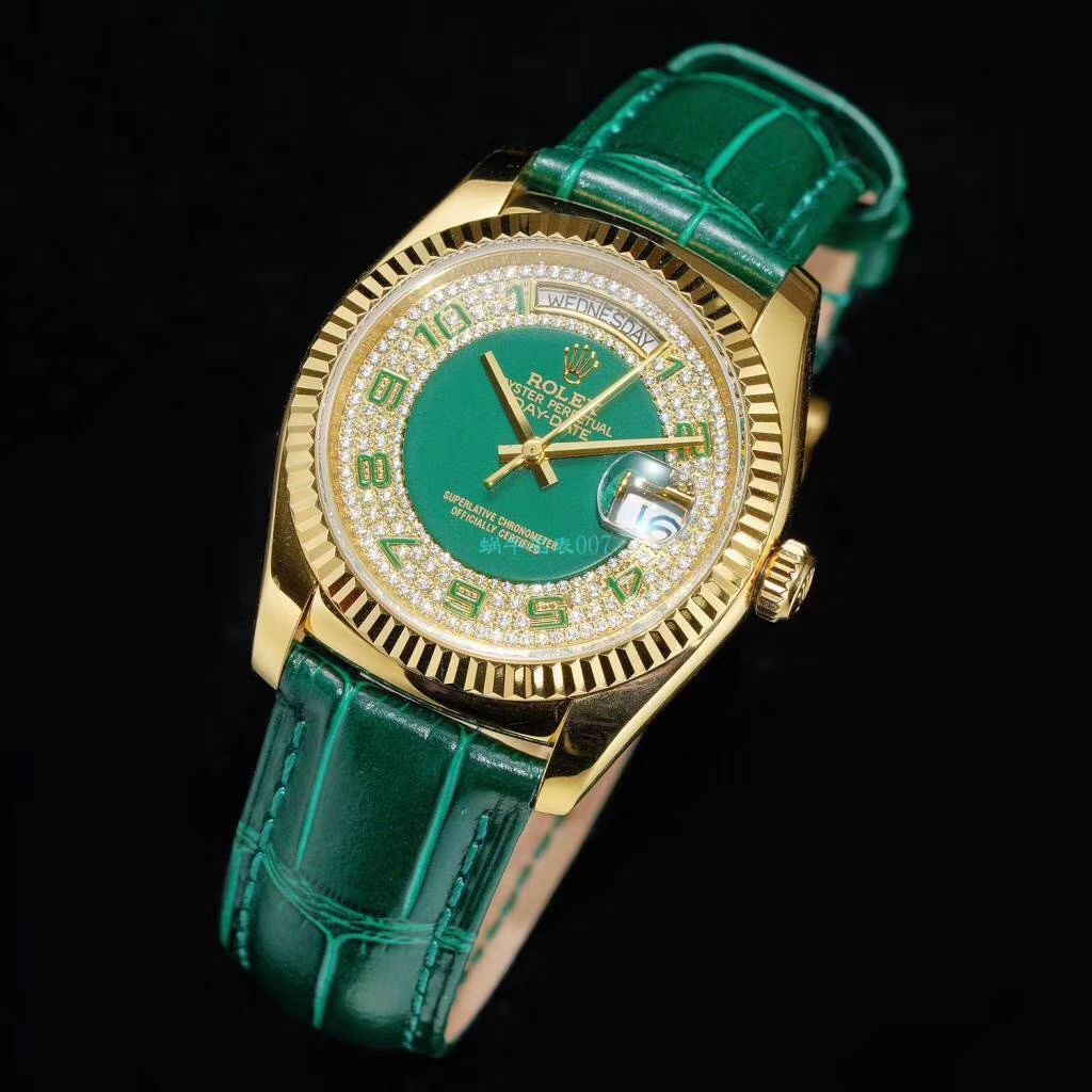  Rolex  Day-Date 型系列118138绿盘 wrist watches  / R609