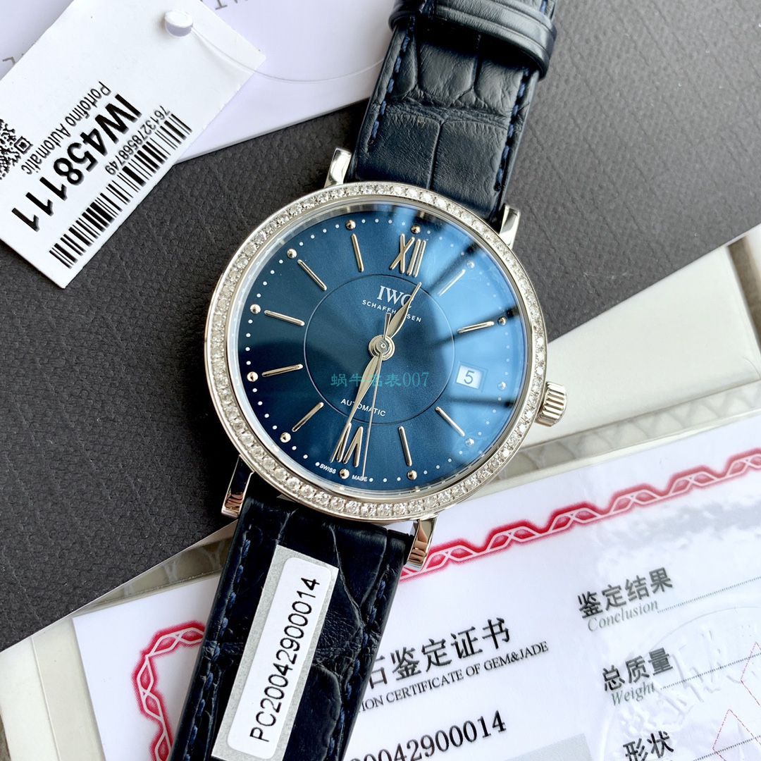 原单真钻 IWC 女装柏涛菲诺系列IW458111 wrist watches  / WG526