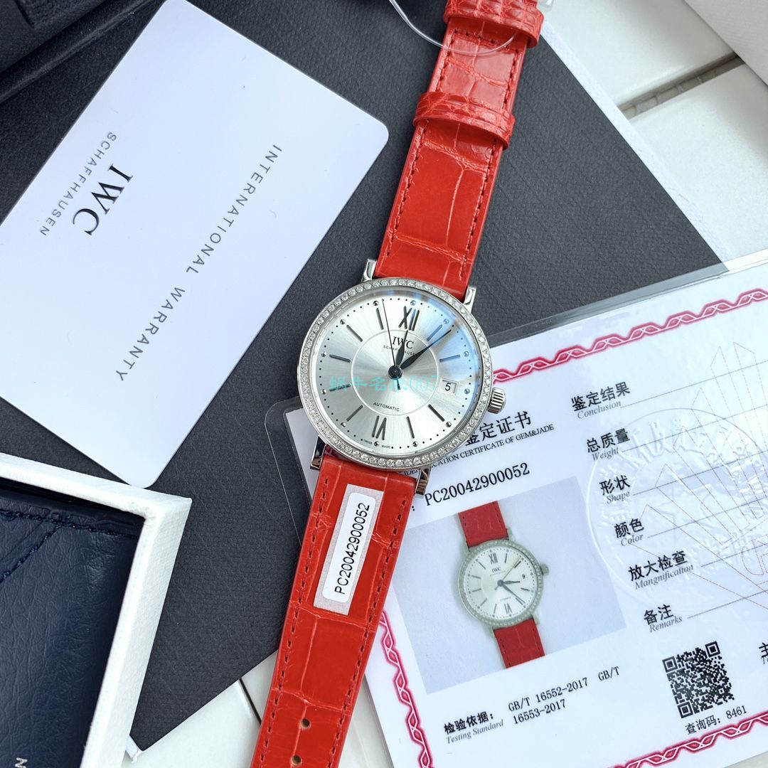 原单真钻IWC女表 IWC 柏涛菲诺系列IW458109 wrist watches  / WG527