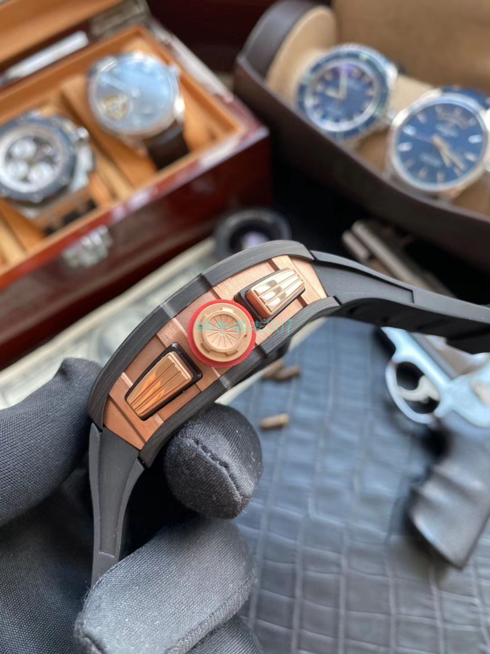 KV台湾 Factory V2升级版锻造 carbon fiber  RICHARD MILLE  Replica Copy  Watches 男士系列RM 011 wrist watches  / KVRM011V2C
