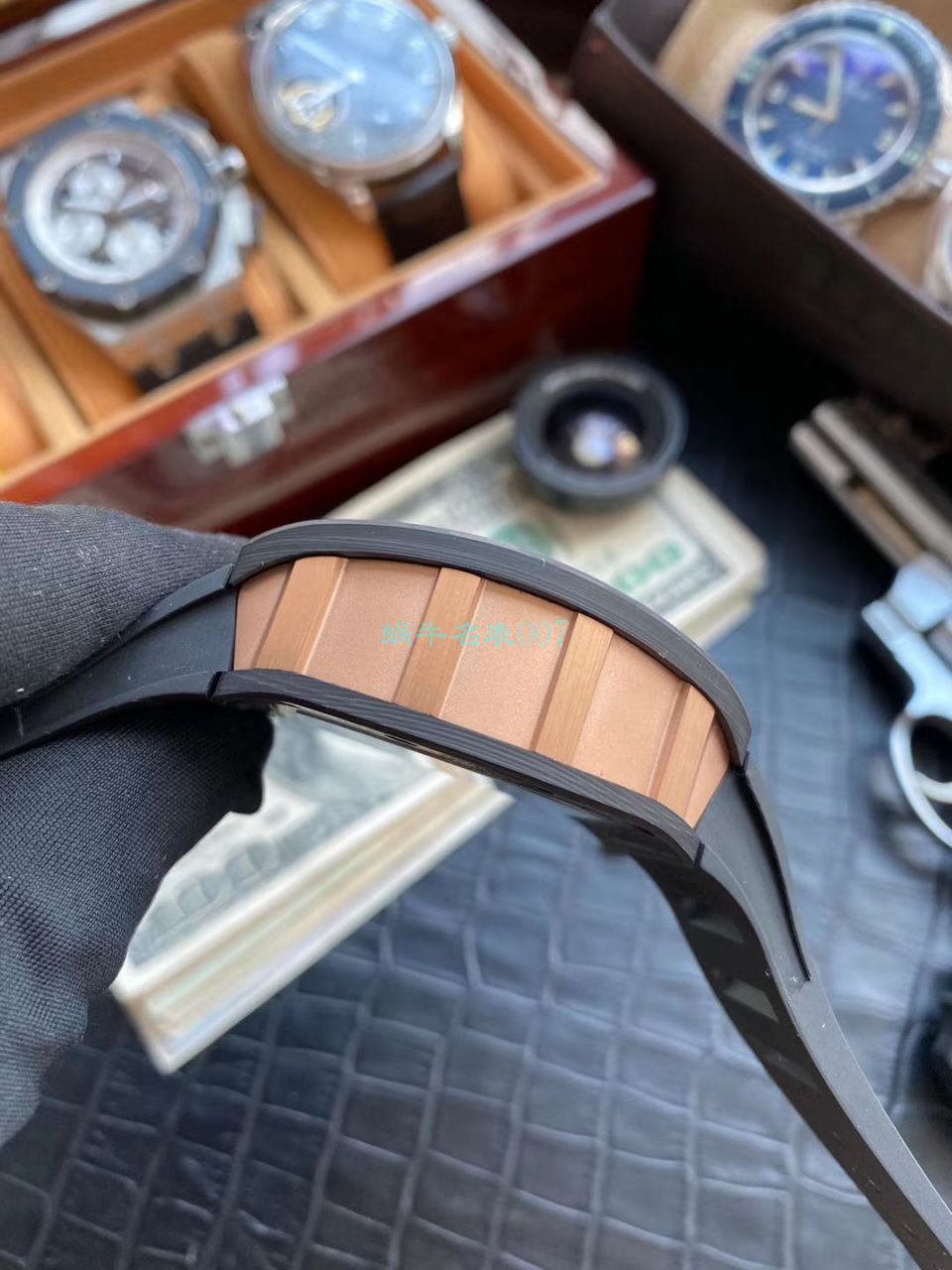 KV台湾 Factory V2升级版锻造 carbon fiber  RICHARD MILLE  Replica Copy  Watches 男士系列RM 011 wrist watches  / KVRM011V2C