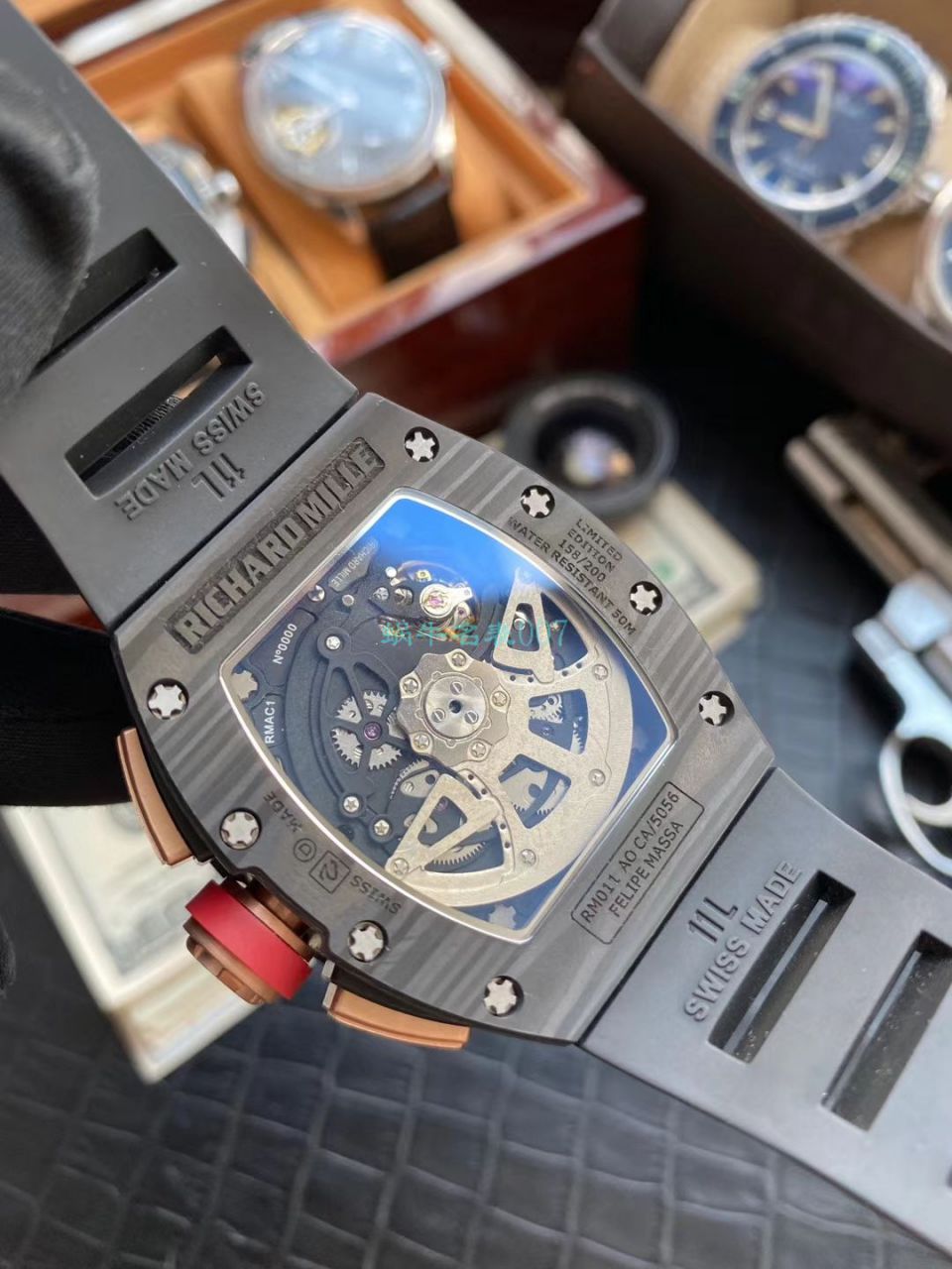 KV Factory V2升级版 RICHARD MILLE  Replica Copy 锻造 carbon fiber RM 011 LOTUS F1 TEAM wrist watches  / KVRM011V2A