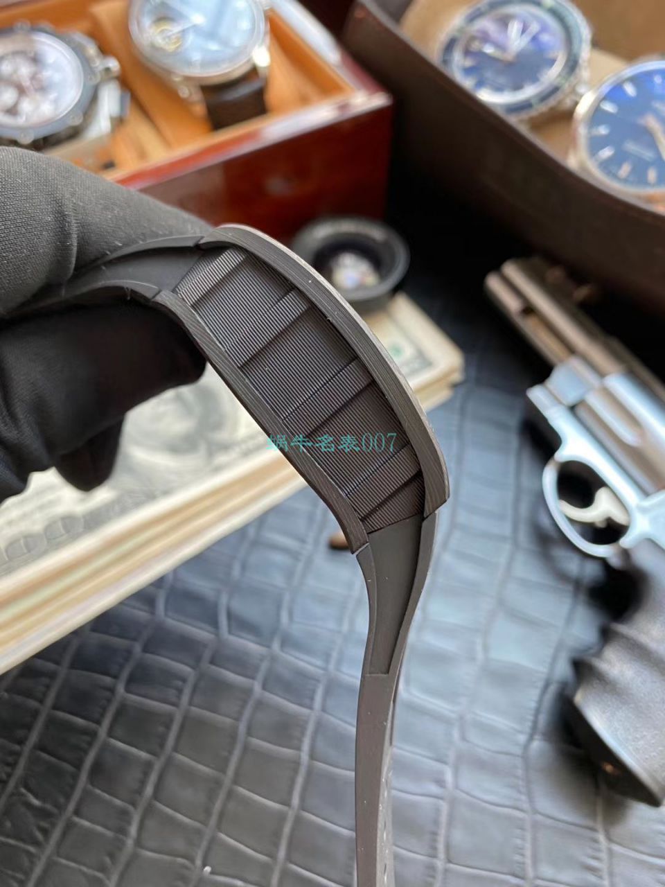 KV台湾 Factory V2升级版锻造 carbon fiber  RICHARD MILLE  Replica Copy  Watches 男士系列RM 011 wrist watches  / KVRM011V2C