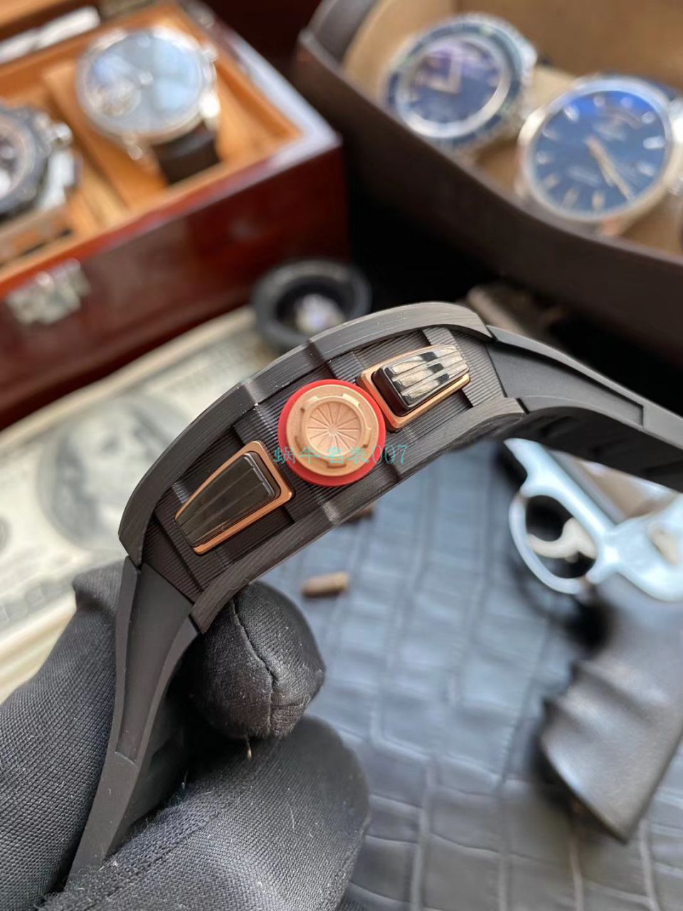 KV Factory V2升级版 RICHARD MILLE  Replica Copy 锻造 carbon fiber RM 011 LOTUS F1 TEAM wrist watches  / KVRM011V2A