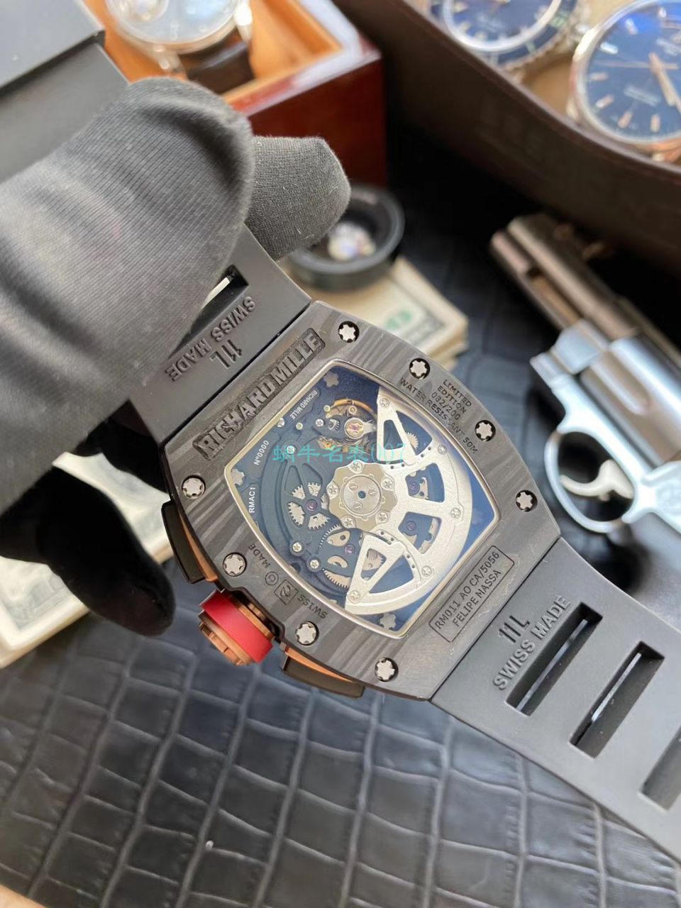 KV Factory V2升级版 RICHARD MILLE  Replica Copy 锻造 carbon fiber RM 011 LOTUS F1 TEAM wrist watches  / KVRM011V2A
