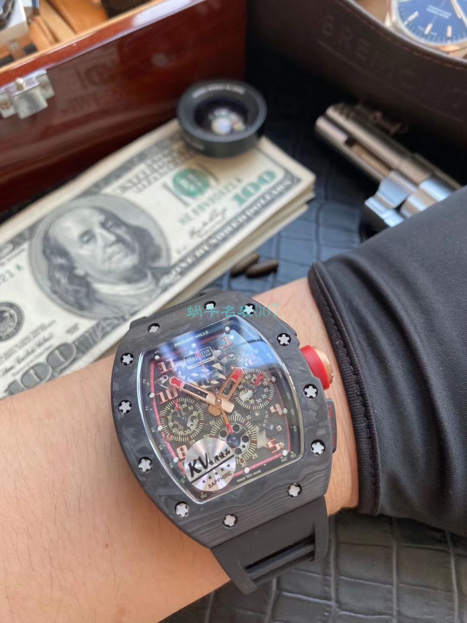 KV Factory V2升级版 RICHARD MILLE  Replica Copy 锻造 carbon fiber RM 011 LOTUS F1 TEAM wrist watches  / KVRM011V2A