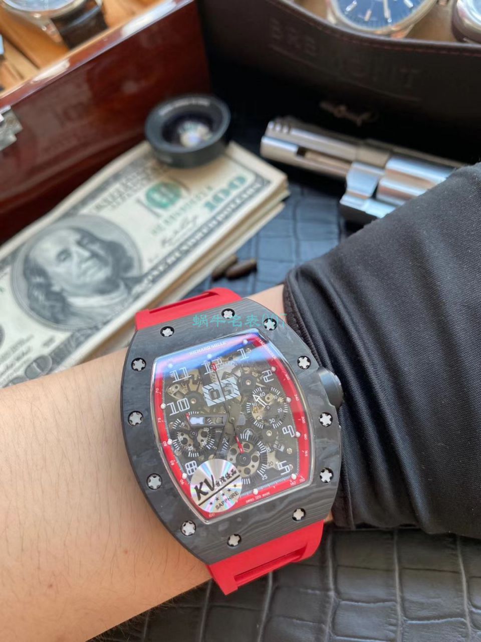 KV Factory V2升级版 RICHARD MILLE  Replica Copy 锻造 carbon fiber RM 011 LOTUS F1 TEAM wrist watches  / KVRM011V2A