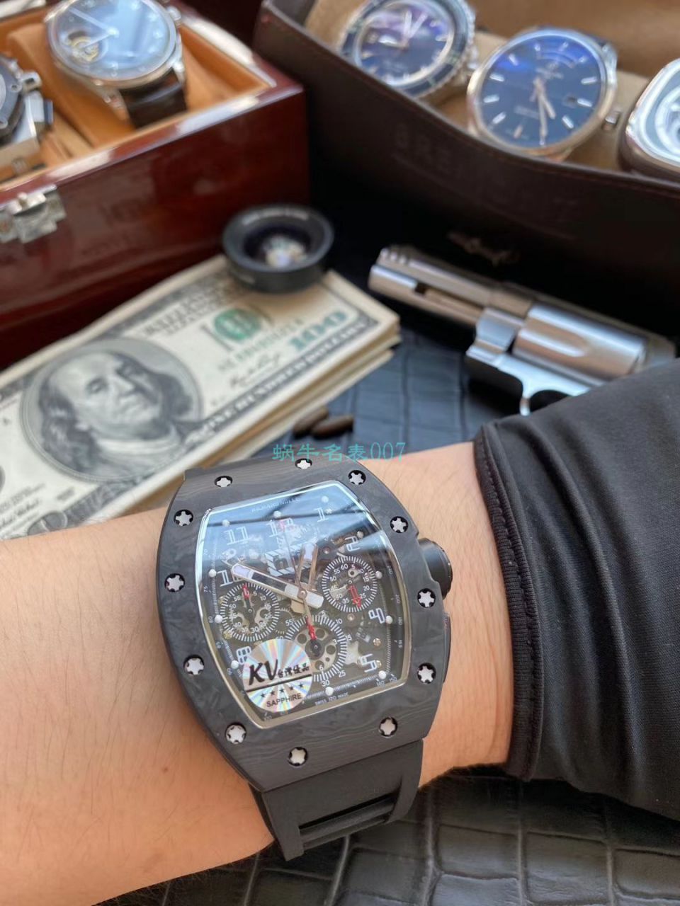 KV Factory V2升级版 RICHARD MILLE  Replica Copy 锻造 carbon fiber RM 011 LOTUS F1 TEAM wrist watches  / KVRM011V2A