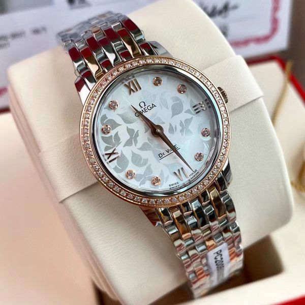渠道原单真钻OMEGA碟飞女表424.25.27.60.52.001 wrist watches (蝶舞)