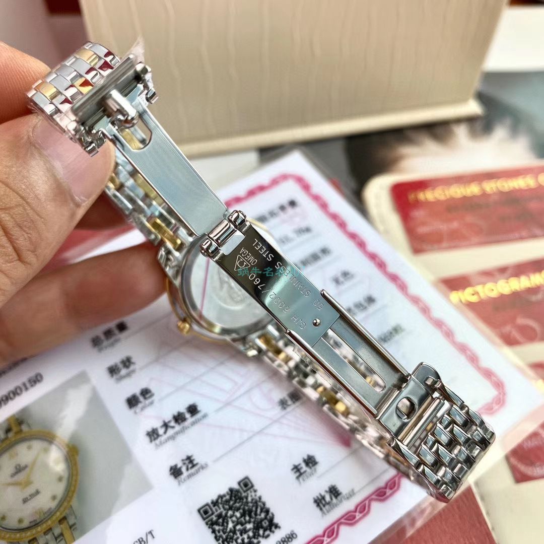 渠道原单真钻OMEGA碟飞女表424.25.27.60.55.001 wrist watches  / M699