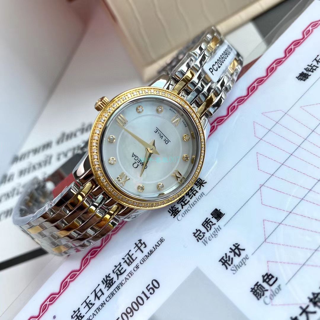 渠道原单真钻OMEGA碟飞女表424.25.27.60.52.001 wrist watches (蝶舞) / M701