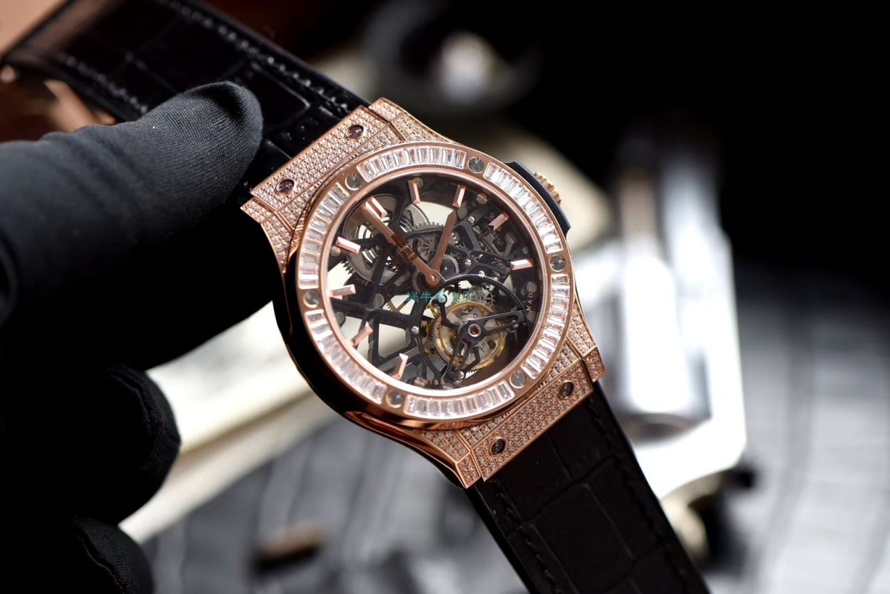 JB Factory  hublot  Replica  Tourbillon  Watches 经典融合系列505.CM.0140.LR wrist watches  / YB093
