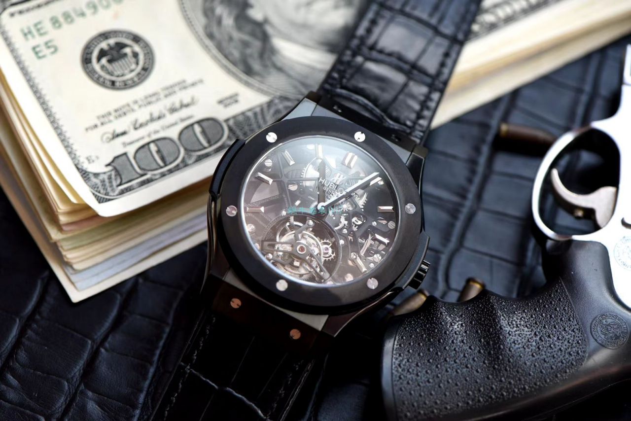 JB Factory  hublot  Replica  Tourbillon  Watches 经典融合系列505.CM.0140.LR wrist watches  / YB093