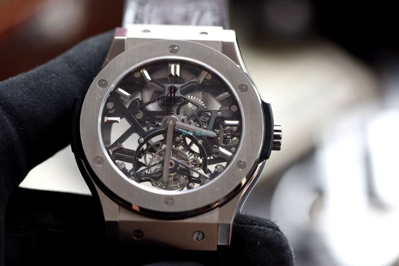 JB Factory  hublot  Replica  Tourbillon  Watches 经典融合系列505.CM.0140.LR wrist watches  / YB093