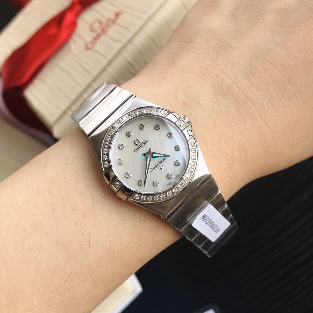 原单真钻女表OMEGA Constellation 系列123.15.27.60.55.001 wrist watches  / M702