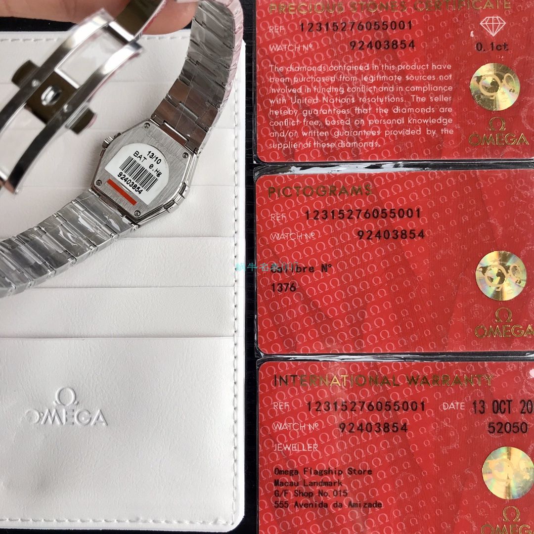原单真钻女表OMEGA Constellation 系列123.15.27.60.55.001 wrist watches  / M702