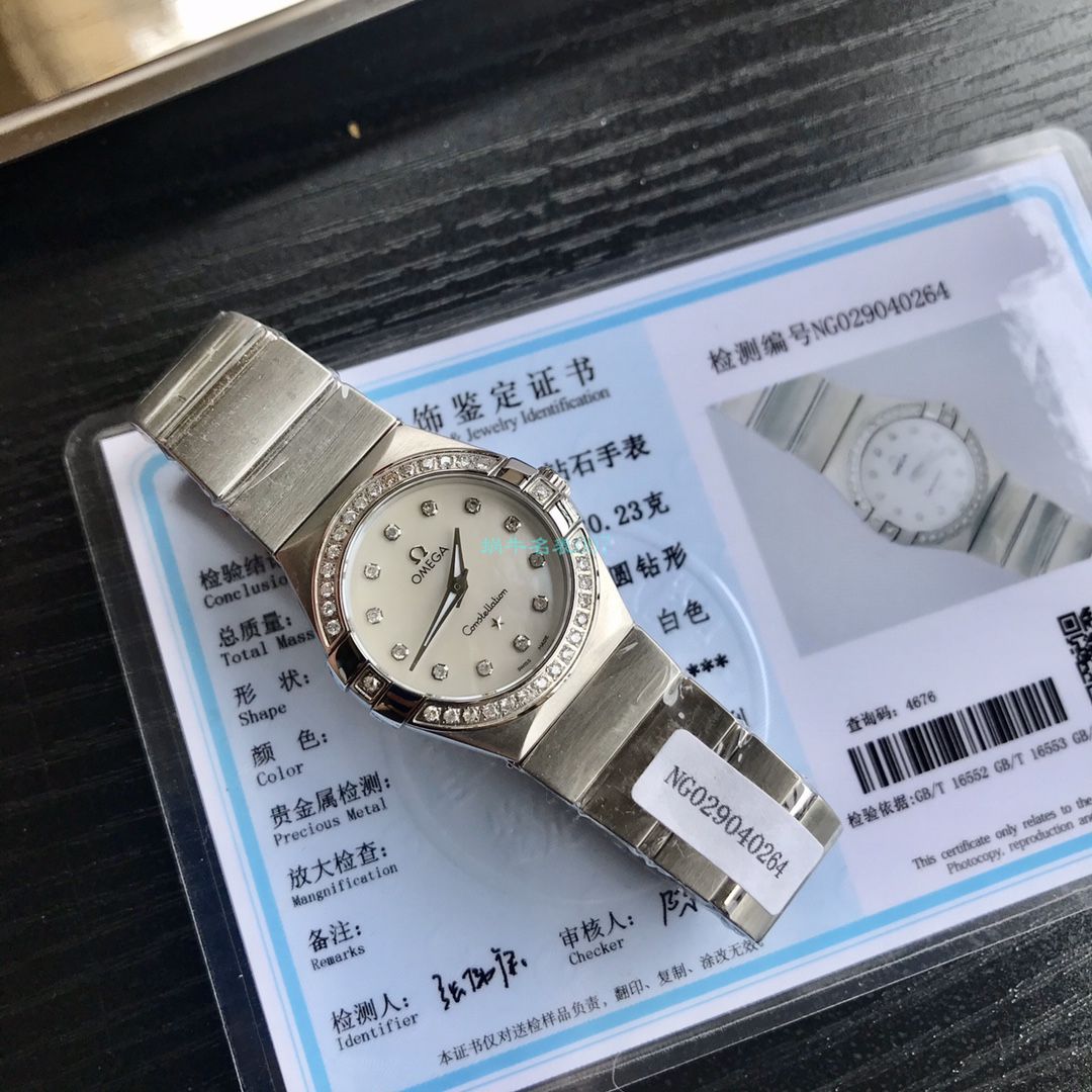 原单真钻女表OMEGA Constellation 系列123.15.27.60.55.001 wrist watches  / M702