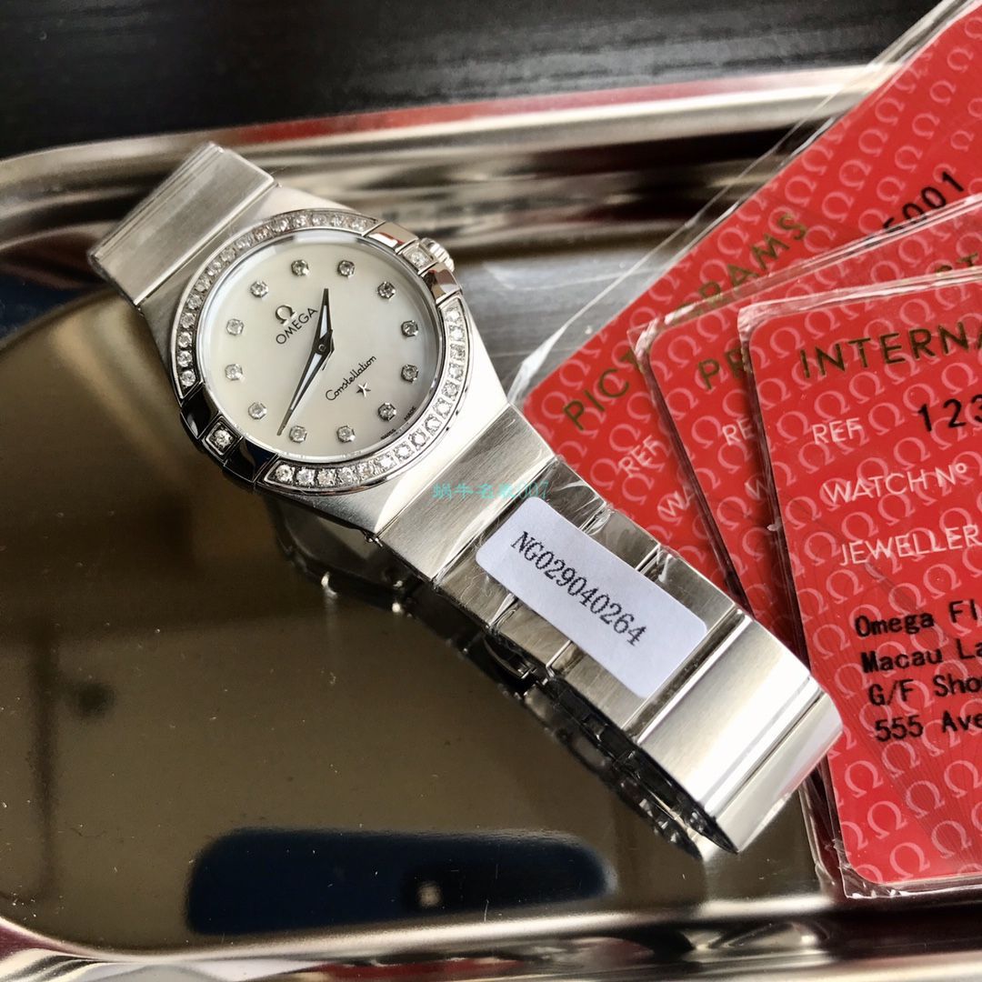 原单真钻女表OMEGA Constellation 系列123.15.27.60.55.001 wrist watches  / M702
