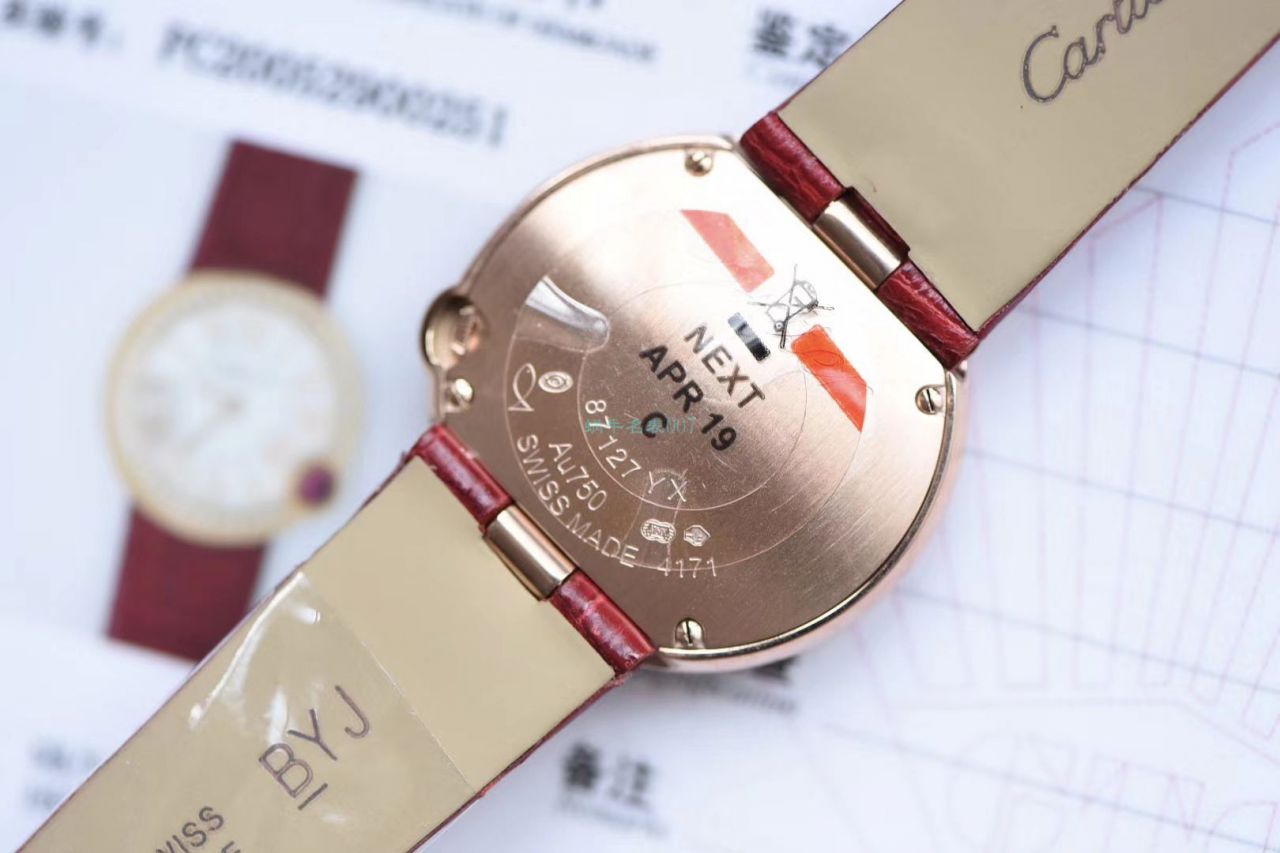  TOP  copy customized 真钻女表 Cartier  蓝气球系列Ballon Blanc de  Cartier  wrist watches  wrist watches (新春特别款) / K283