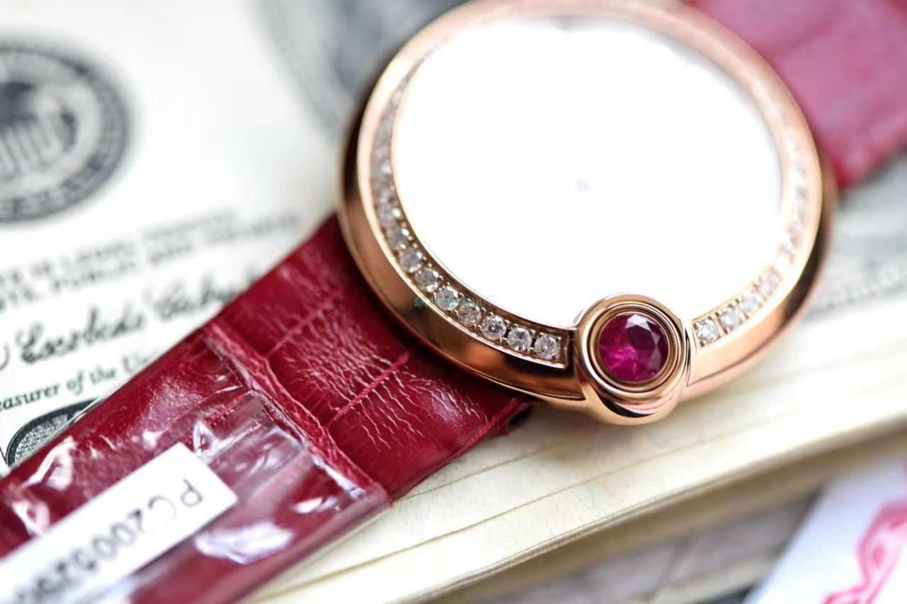  TOP  copy customized 真钻女表 Cartier  蓝气球系列Ballon Blanc de  Cartier  wrist watches  wrist watches (新春特别款) / K283