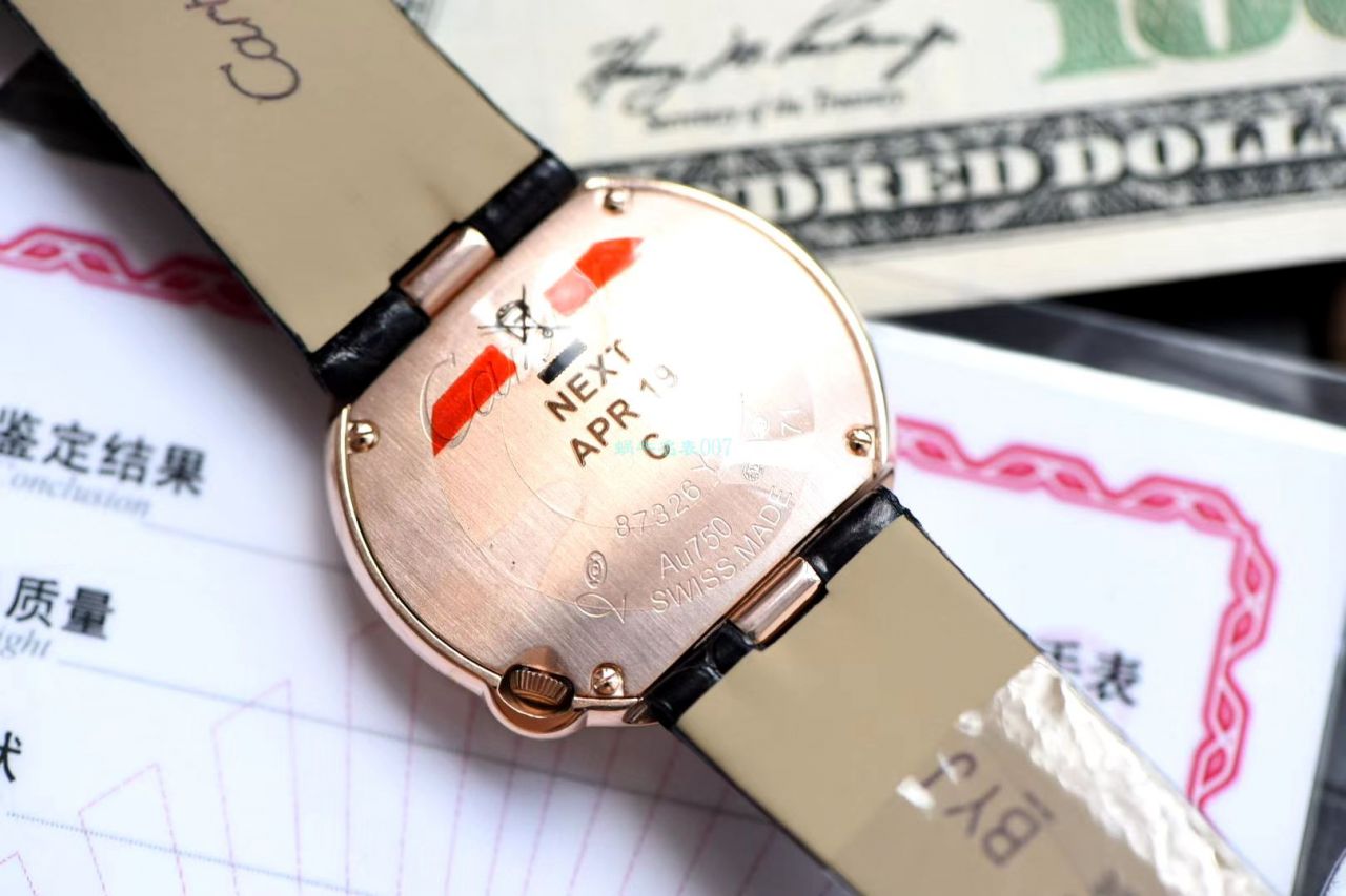  TOP  copy customized 真钻女表 Cartier   Replica Copy BALLON BLANC DE  Cartier 系列WJBL0005 wrist watches  / K282