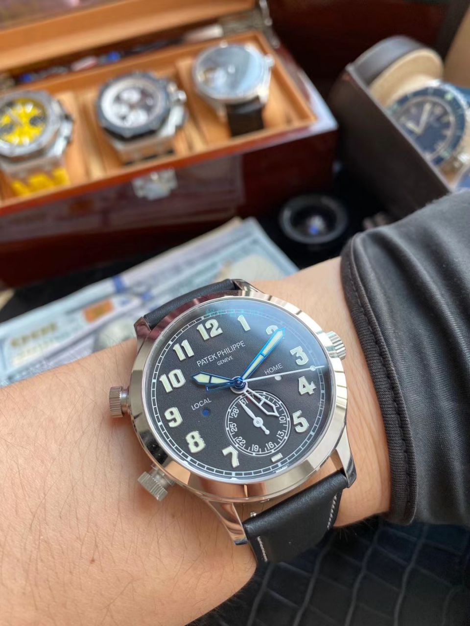 GR Factory  PATEK PHILIPPE  Replica Watches 复杂功能时计V2升级版5524G-001,5524R-001 wrist watches  / BD296
