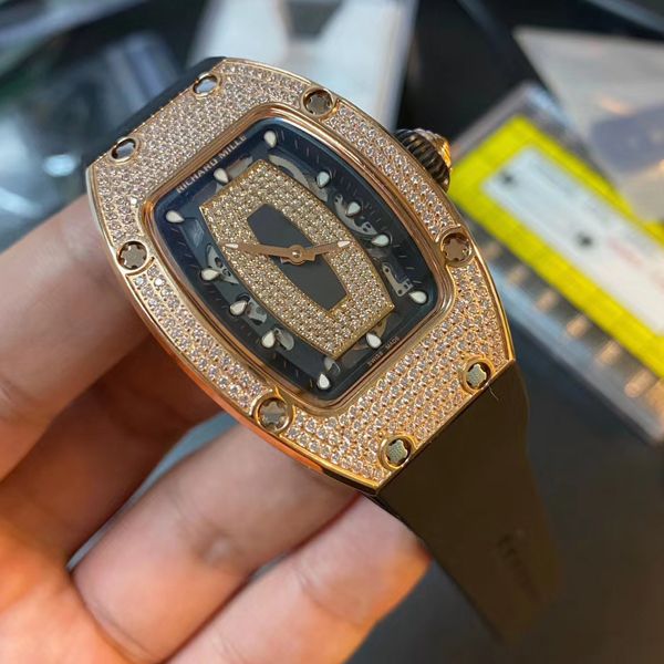 RICHARD MILLE Replica Watches  RICHARD MILLE 女士系列RM07-01镶钻 wrist watches 