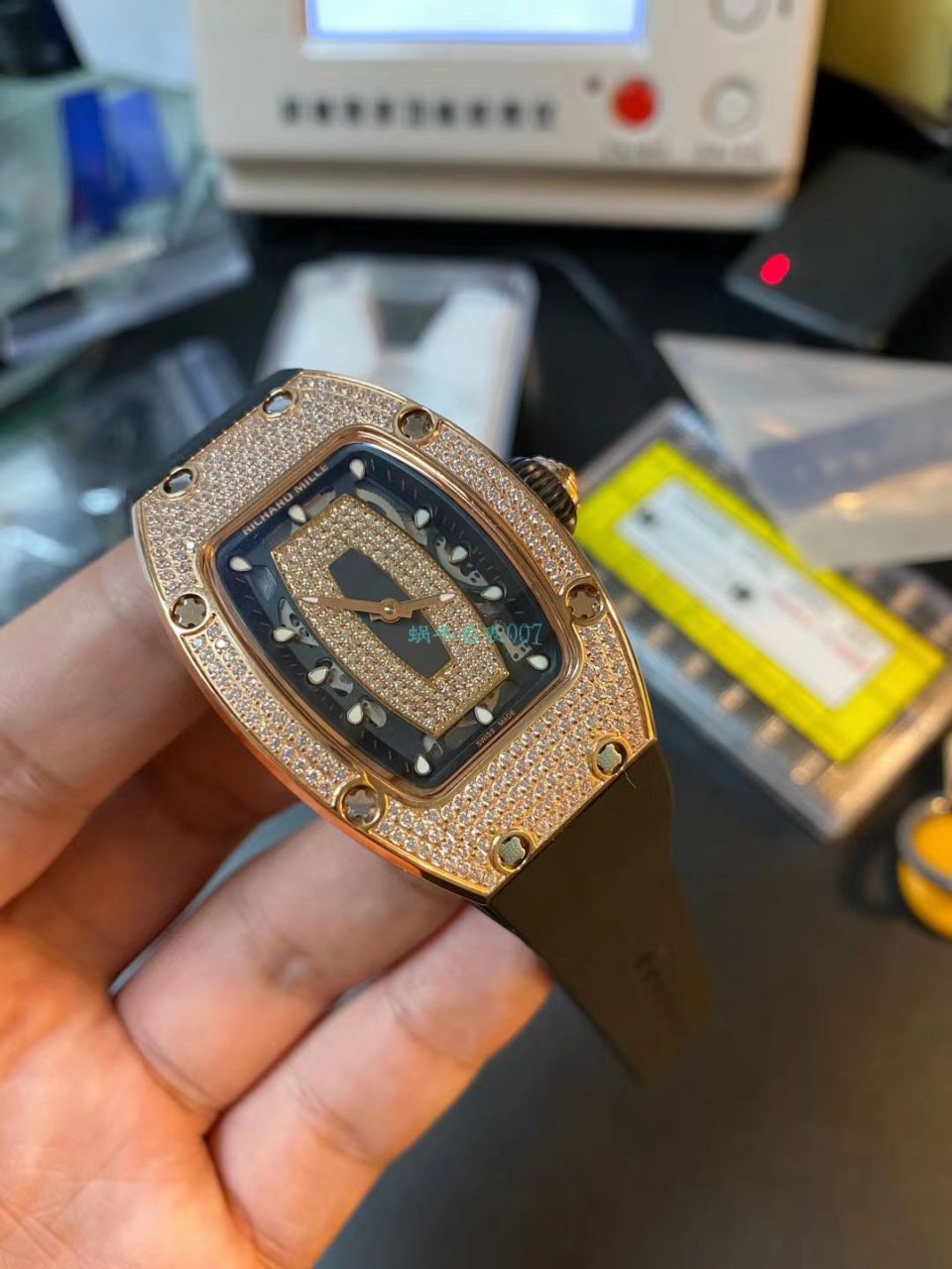RICHARD MILLE Replica Watches  RICHARD MILLE 女士系列RM07-01镶钻 wrist watches  / RM007T
