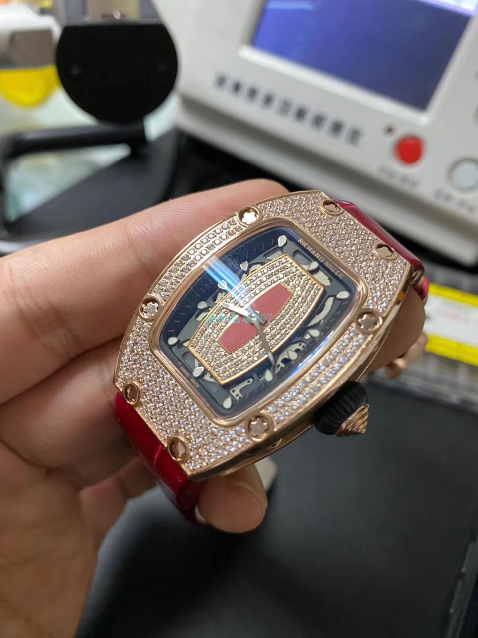 RICHARD MILLE Replica Watches  RICHARD MILLE 女士系列RM07-01镶钻 wrist watches  / RM007T