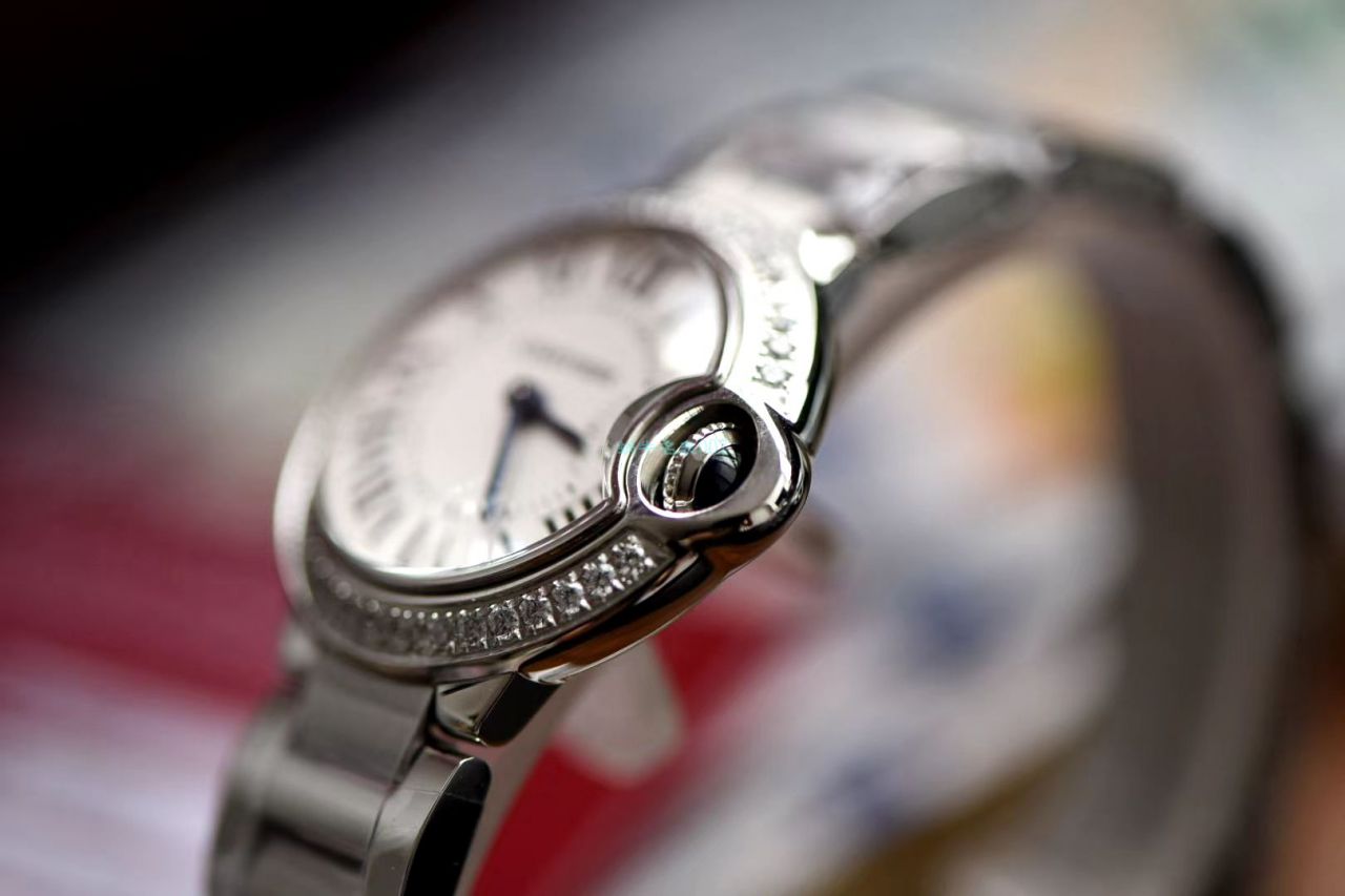 V6 Factory V7版本 Replica Watches  Cartier  蓝气球女表28毫米系列W4BB0015 wrist watches  / K286