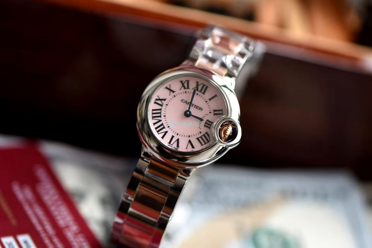 V6 Factory V7版本 Replica Copy  Watches  Cartier  蓝气球28毫米W2BB0009女装 / K287