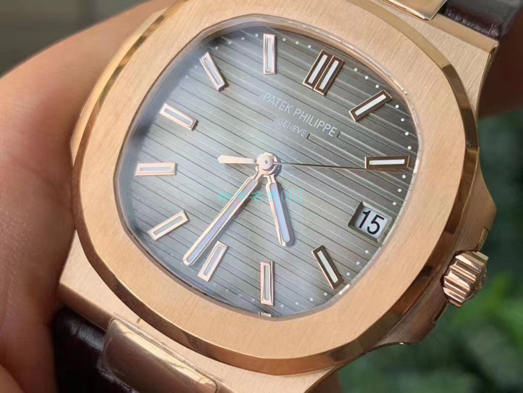 PPF Factory V4 Nautilus  top  Replica Copy PP PATEK PHILIPPE 5711R 玫瑰金 wrist watches  / BD300