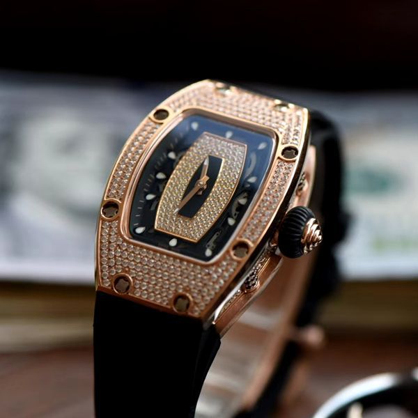  High quality  Replica Watches Richard Mille  RICHARD MILLE RM007女神镶钻 wrist watches 