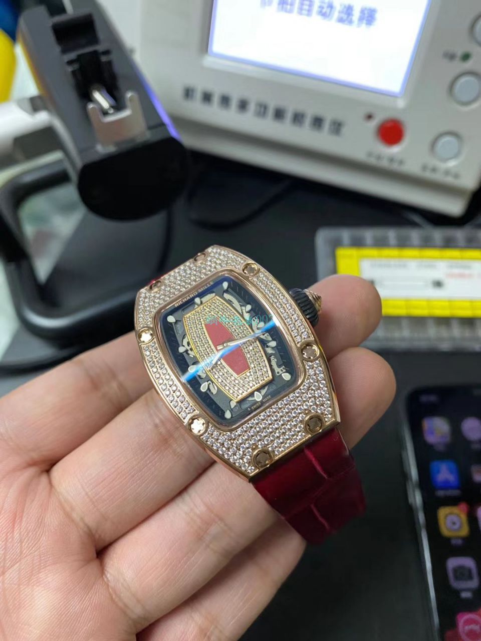  High quality  Replica Watches Richard Mille  RICHARD MILLE RM007女神镶钻 wrist watches  / RM007nv