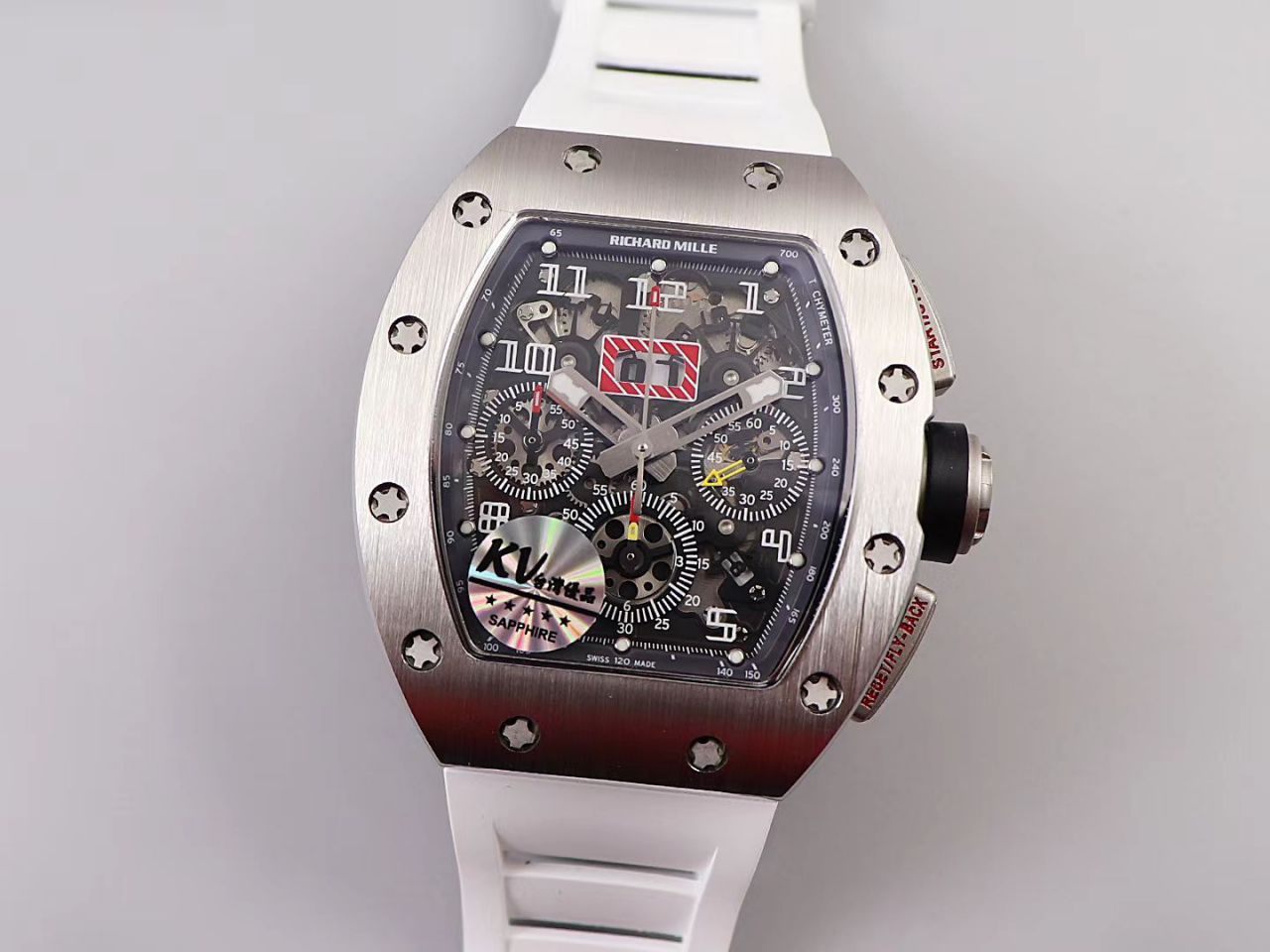 KV Factory 全新RICHARD MILLE Replica 理查德米尔RM 11-03钛钢款 wrist watches  / KV01103H