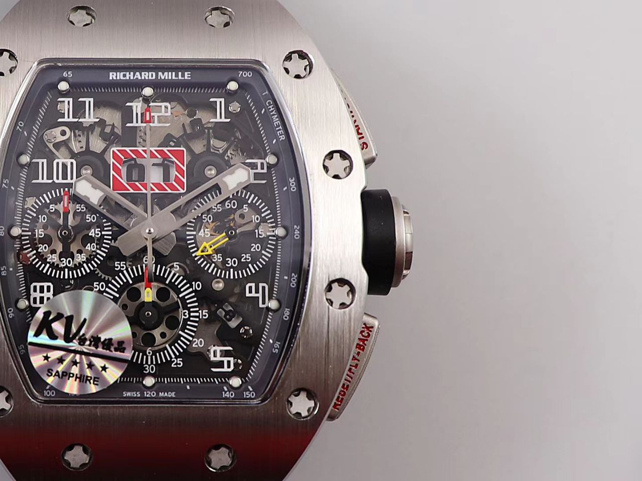 KV Factory 全新RICHARD MILLE Replica 理查德米尔RM 11-03钛钢款 wrist watches  / KV01103H