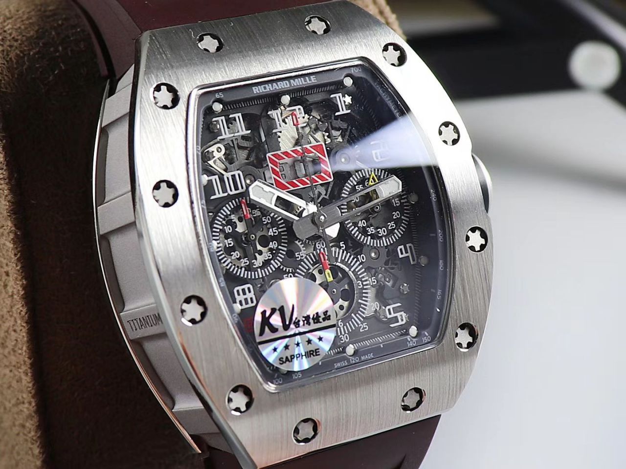 KV Factory 全新RICHARD MILLE Replica 理查德米尔RM 11-03钛钢款 wrist watches  / KV01103H
