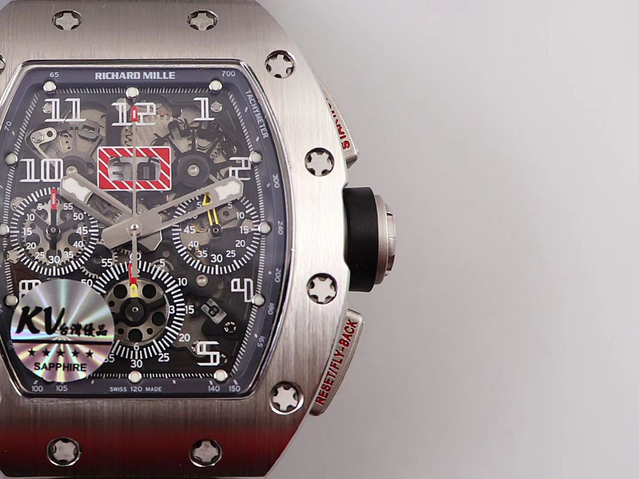KV Factory 全新RICHARD MILLE Replica 理查德米尔RM 11-03钛钢款 wrist watches  / KV01103H