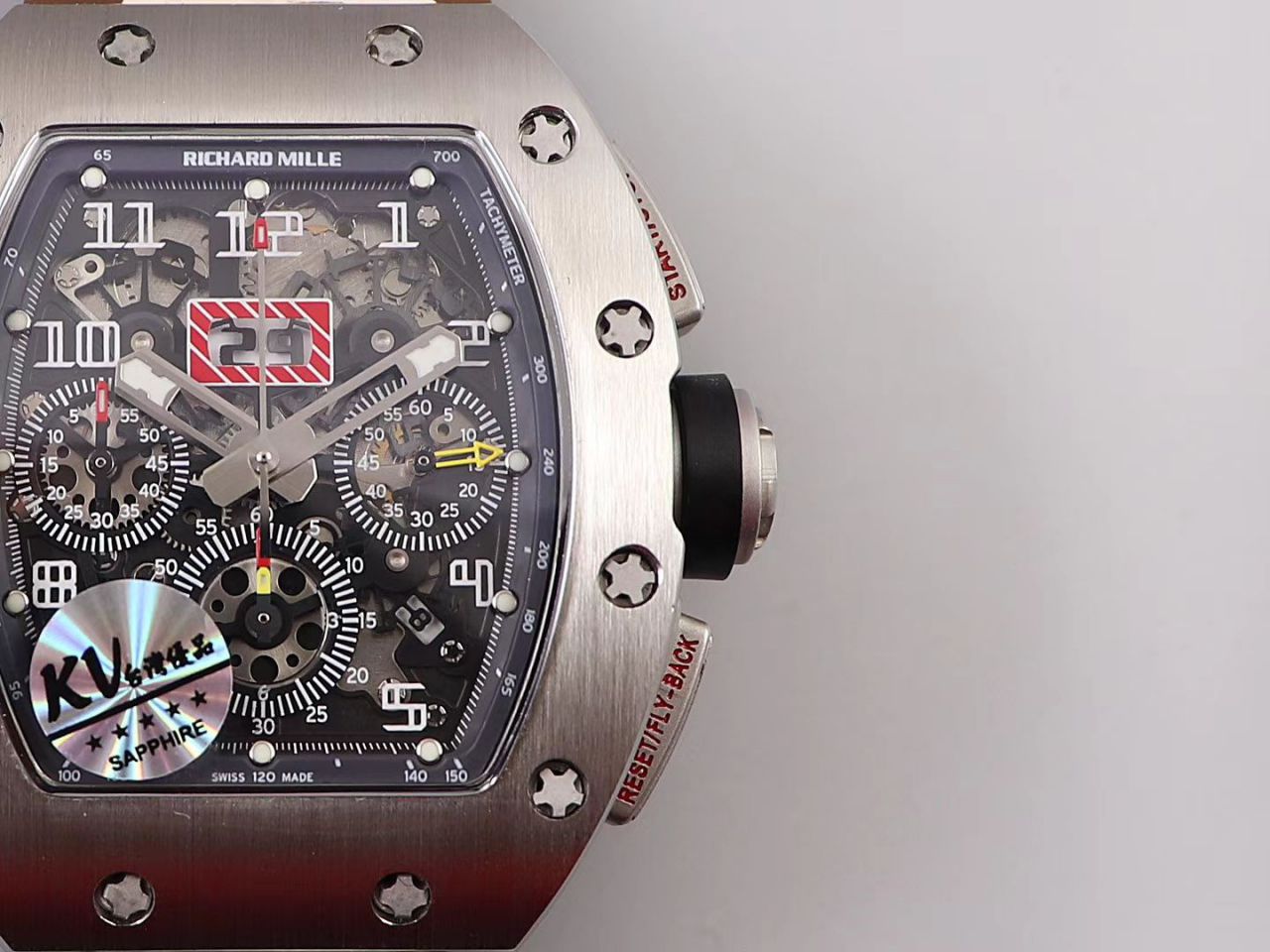 KV Factory 全新RICHARD MILLE Replica 理查德米尔RM 11-03钛钢款 wrist watches  / KV01103H