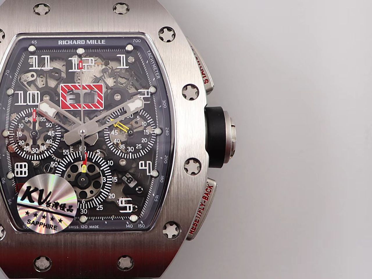 KV Factory 全新RICHARD MILLE Replica 理查德米尔RM 11-03钛钢款 wrist watches  / KV01103H