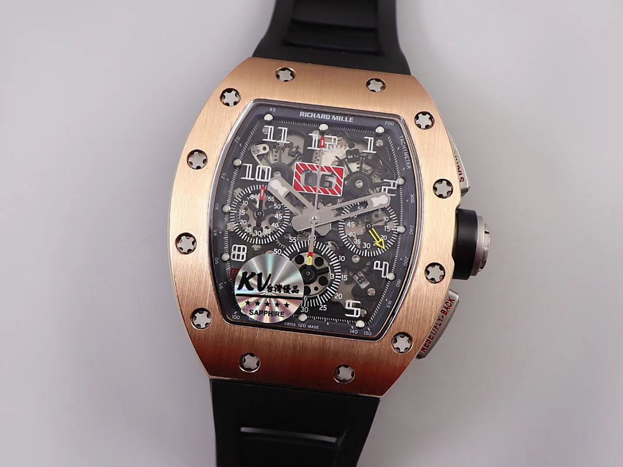 KV Factory 全新RICHARD MILLE Replica 理查德米尔RM 11-03钛钢款 wrist watches  / KV01103H