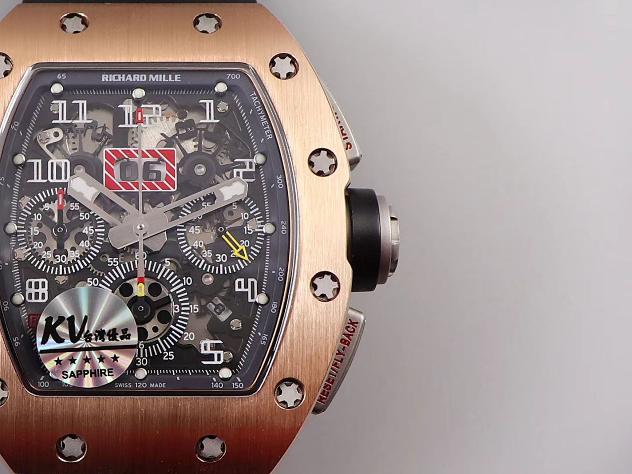 KV Factory 全新RICHARD MILLE Replica 理查德米尔RM 11-03钛钢款 wrist watches  / KV01103H