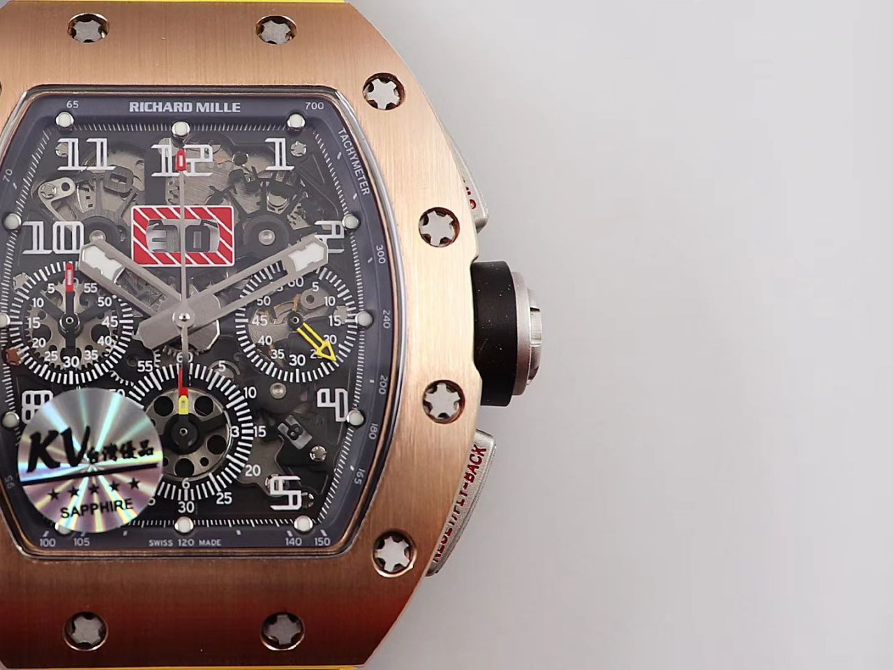 KV Factory 全新RICHARD MILLE Replica 理查德米尔RM 11-03钛钢款 wrist watches  / KV01103H