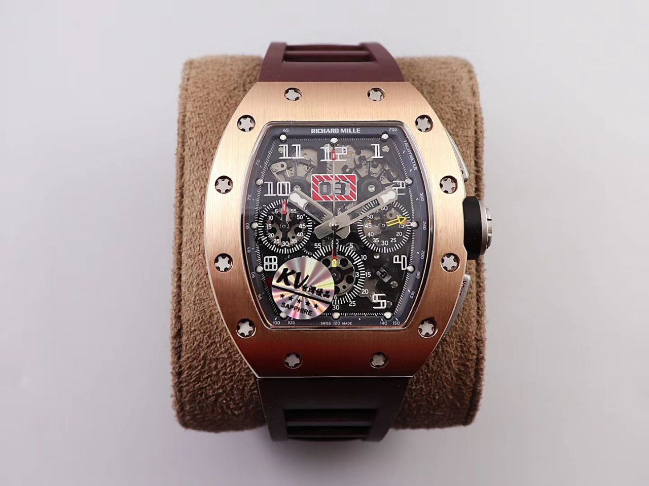 KV Factory 全新RICHARD MILLE Replica 理查德米尔RM 11-03钛钢款 wrist watches  / KV01103H