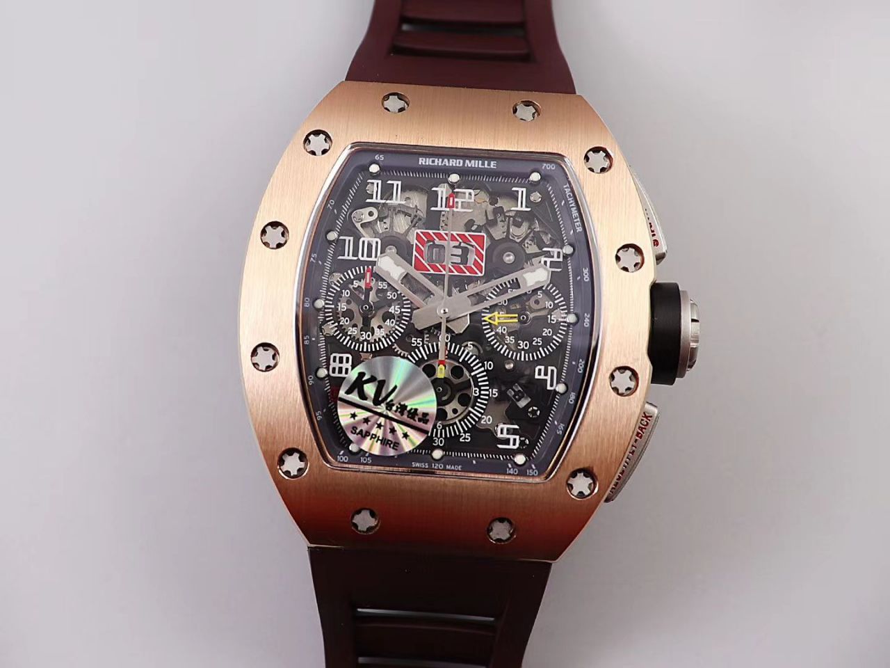 KV Factory 全新RICHARD MILLE Replica 理查德米尔RM 11-03钛钢款 wrist watches  / KV01103H
