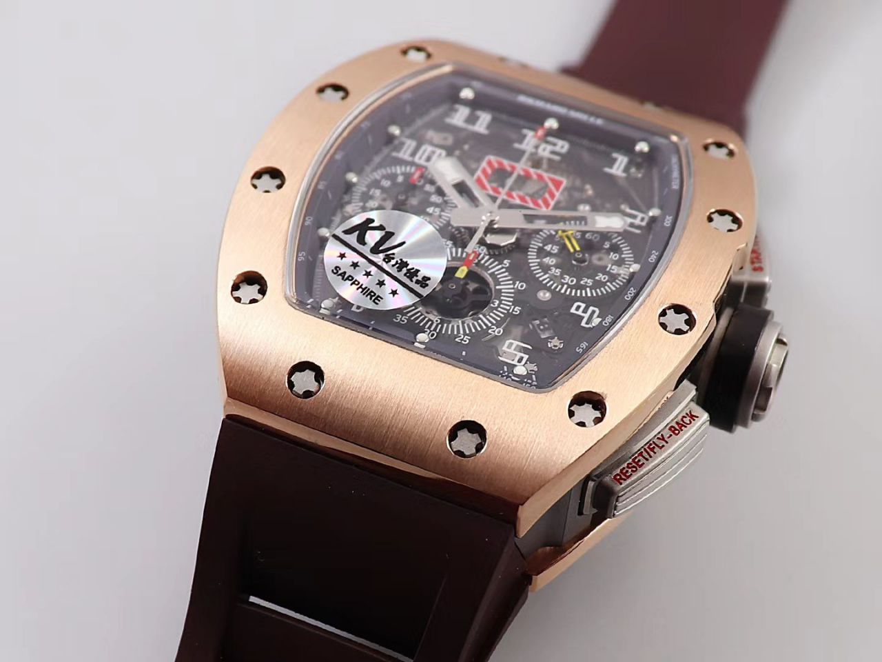 KV Factory 全新RICHARD MILLE Replica 理查德米尔RM 11-03钛钢款 wrist watches  / KV01103H